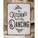 Kitchen Is For Dancing Distressed Metal Sign