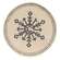 Snowflake Gray Round Mat 17003;