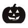 Black Metal Jack O Lantern Candle Plate - 3.5"H