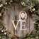 Silent Night Plaid Love Ornament