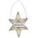 Love, Hope, Peace Plaid Star Ornament, 3 Asstd.