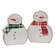 Red & Green Scarf Wooden Snowman Sitters, 2/Set 37947;