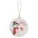 Winter Word Snowman Round Beaded Ornament, 3 Asstd. 37962;