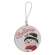 Winter Word Snowman Round Beaded Ornament, 3 Asstd. 37962;