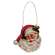 Vintage Santa Face Wooden Ornament 37973;