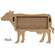 37996 Folding Chicken Wire & Wood Cow Shelf;