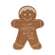 Christmas Words Gingerbread Sitters, 3/Set 38092;