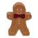 Extra Chunky Wooden Bow Tie Gingerbread Sitter 38093;