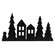 Woodland Village Silhouette Sitter, Small 38099;