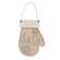 Glittered Hello Mitten Snowflake Mitten Ornament 38110;