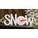 Snowman Face "Snow" Cutout Word Hanger