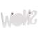Snowman Face "Snow" Cutout Word Hanger