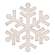 Wooden Glitter Snowflake Ornament, 6.5", 2 Asstd. 38134;