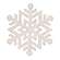 Wooden Glitter Snowflake Ornament, 6.5", 2 Asstd. 38134;
