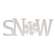 Glittered "Snow" Cutout Sign 38136;