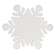 White Wooden Snowflake Riser, 12.5" 38145;