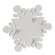 White Wooden Snowflake Riser, 12.5" 38145;
