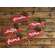 38171A Layered Red Wood Name Gift Tags, 5/Set;