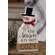 38172 Tis the Season to Get Cozy Wooden Snowman Sitter;