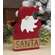 38178 Wooden Burlap Belt Santa Sitter;