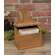 Distressed Wooden Mustard Pineapple Top Recipe Box