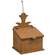Distressed Wooden Mustard Pineapple Top Recipe Box
