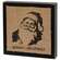 Stamped Burlap Santa Box Sign, 2 Asstd.