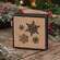 Stamped Burlap Snowflake Box Sign