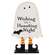 Wishing You a Haunting Night Wooden Ghost on Base - 10.5"H