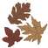 3 Set - Distressed Wooden Fall Leaves Fillers