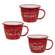 Christmas Spirit Red Enamel Mug, 3 Asstd. 60479;