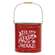 Tis the Season & Let It Snow Distressed Oval Metal Buckets, 2/Set 65361;
