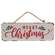 Distressed Metal "Merry Christmas" Street Sign Hanger 91170;