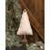 Fringed Stuffed Ivory Canvas Christmas Tree on Base, 11.5"