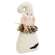 Stuffed Plaid Ruffled Ghost Doll with Bat