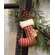 Fa La La Stuffed Ticking Stripe Stocking Ornament
