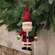 Stuffed Felt Santa with Christmas Tree Ornament