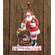 Merry Christmas Santa Distressed Metal Hanger - 60483;