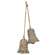 Gray Willow Bells Pair Ornament HAC2429;