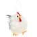 Fuzzy Chicken Ornament
