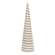 Diamond Wrapped Ivory Jute Cone Tree, 18" SR2319568;