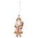 Vintage Pink Glass Santa Ornament SR2324484;