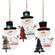 Welcome, Hello, Snow Plaid Christmas Tree Snowman Ornament - 3 Asstd.