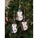 Welcome, Hello, Snow Plaid Christmas Tree Snowman Ornament - 3 Asstd.
