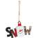 Joy Or Snow Plaid Snowball Ornament - 2 Asstd.