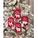 On the Farm Beaded Wooden Red Ornament - 4 Asstd.