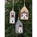 Cozy Snowman Layered Wooden House Ornament - 3 Asstd.