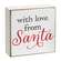 With Love From Santa 2" Square Block - 4 Asstd.