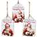 Vintage Santa Naughty or Nice Wooden Tag - 3 Asstd.
