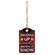 Cozy Merry Christmas Plaid Gift Tag Ornament - 4 Asstd.
